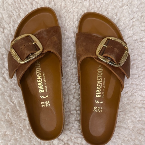 Birkenstock Women's Leather Madrid Sandal Big Buckle - Picture 1 of 2